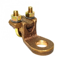 Total Ground Conector de Bornes de 1/2'' a Cable de Calibre 1/0, Bronce 