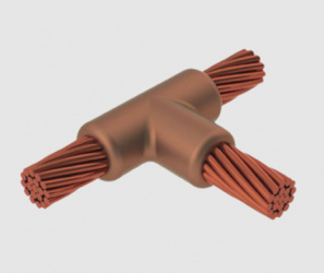Total Ground Molde para Soldadura Exotérmica TGM-CCT-2/0-2/0, Unión en T, Cable 2/0 AWG 