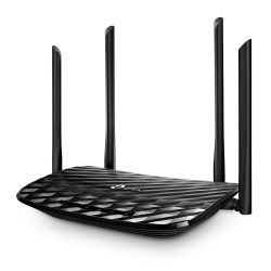Router TP-Link Ethernet Archer A6, Inalámbrico, 867Mbit/s, 5x RJ-45, 2.4/5GHz, 5 Antenas Externas, Negro 