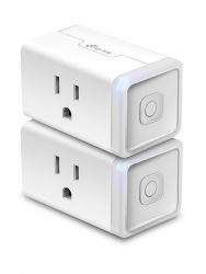 TP-Link Kit Smart Plug HS105, Wi-Fi, 1 Contacto, 15A, Blanco, 2 Piezas 