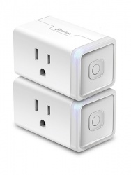 TP-Link Kit Smart Plug HS105, Wi-Fi, 1 Contacto, 15A, Blanco, 2 Piezas 