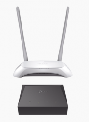 Router TP-Link Fast Ethernet WISP TL-WR850N, Inalámbrico, 300 Mbit/s, 2.4GHz, 2 Antenas + 1 ONU Gigabit XZ000G3 