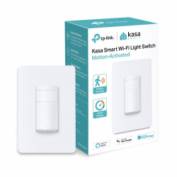 TP-Link Interruptor de Luz Inteligente con Sensor de Movimiento Kasa KS200M, Wi-Fi, Blanco, Compatible con Google Assistant y Alexa 