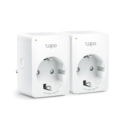 TP-Link Smart Plug Tapo P100, WiFi, 1 Conector, 2990W, 10A, Blanco, 2 Piezas 