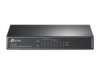 Switch TP-Link Gigabit Ethernet TL-SG1008P, 8 Puertos10/100/1000Mbps (4x PoE+), 16Gbit/s, 4.000 Entradas - No Administrable 