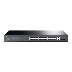 Switch TP-Link Gigabit Ethernet TL-SG1428PE, 28 Puertos PoE 10/100/1000 (24x PoE+) + 2 Puertos SFP, 56 Gbit/s, 8 Entradas - Administrable 
