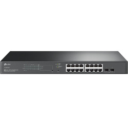 Switch TP-Link TL-SG2218P, 16 Puertos Gigabit Ethernet 10/100/1000 16 x PoE+ 150W, 2 Puertos SFP, 36 Gbit/s, 8000 Entradas, Administrado  