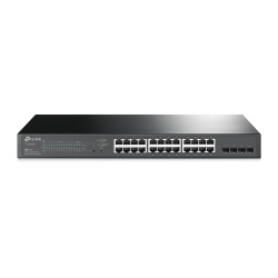 Switch TP-Link Gigabit Ethernet TL-SG2428P, 24 Puertos PoE+ 10/100/1000Mbps + 4 Puertos SFP, 56 Gbit/s, 8000 Entradas - Administrable ― Sin caja original. 