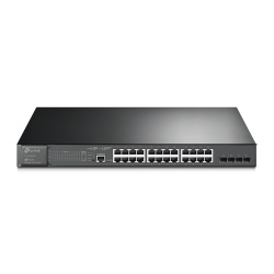 Switch TP-Link Gigabit Ethernet JetStream TL-SG3428MP, 24 Puertos PoE+ 10/100/1000Mbps + 4 Puertos SFP, 56 Gbit/s, 8.000 Entradas - Administrable 