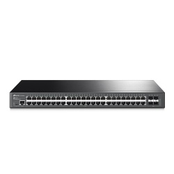 Switch TP-Link Gigabit Ethernet TL-SG3452, 48 Puertos 10/100/1000Mbps + 4 Puertos SFP, 104 Gbit/s, 16.000 Entradas - Administrable 