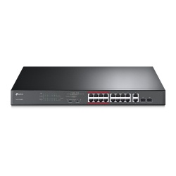 Switch TP-Link Fast Ethernet TL-SL1218MP, 16 Puertos 10/100 + 2 Puertos Gigabit Ethernet + 2 SFP, 7.2Gbit/s, 8000 Entradas - No Administrable 