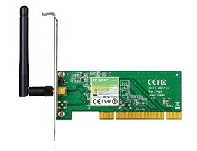 TP-Link TL-WN751ND Tarjeta de Red PCI incl. Antena Desmontable, Inalámbrico, 802.11b/g/n 