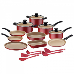 Tramontina Batería de Cocina 20297848, Aluminio, Antiadherente, 15 Piezas 