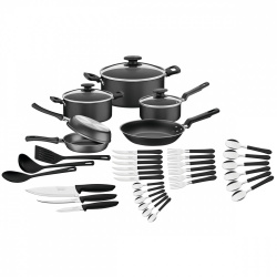 Tramontina Batería de Cocina 20399079, Aluminio, Antiadherente, 38 Piezas 