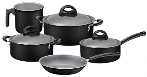 Tramontina Batería de Cocina ANKARA, Aluminio, Antiadherente, 5 piezas 