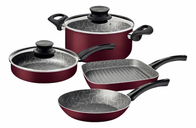 Tramontina Batería de Cocina Atlantic, Aluminio, Antiadherente, 6 Piezas 