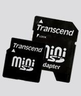 Memoria Flash Transcend, 2GB MiniSD con Adaptador 