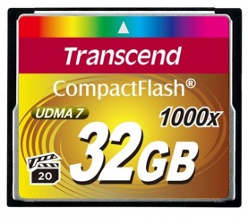 Memoria Flash Transcend, 32GB CompactFlash 