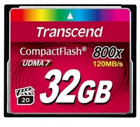 Memoria Flash Transcend 800x CF, 32GB CompactFlash MLC 