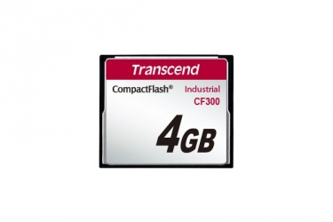 Memoria Flash Transcend CF300, 4GB, CompactFlash SLC 