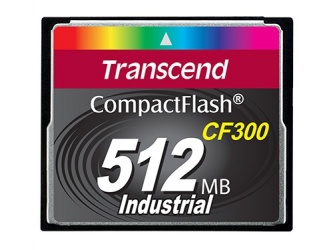 Memoria Flash Transcend CF300, 512MB, CompactFlash SLC 