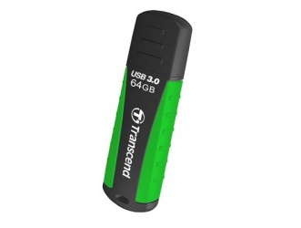 Memoria USB Transcend JetFlash 810, 64GB, USB 3.0, Negro/Verde 