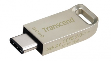Memoria USB Transcend JetFlash 850, 64GB, USB 3.2, Oro 