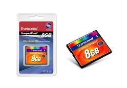 Memoria Flash Transcend, 8GB CompactFlash MLC 