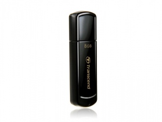 Memoria USB Transcend JetFlash 350, 8GB, USB 2.0, Negro 