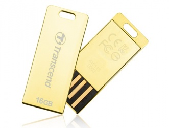 Memoria USB Transcend JetFlash Elite T3G, 8GB, USB 2.0, Oro 