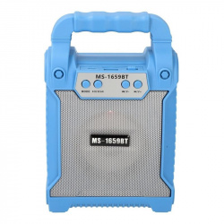 Transhine Bocina Portátil MS-1659BT, Bluetooth, Alámbrico/Inalámbrico, 2.1, 6W RMS, USB, Azul 