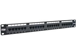 Trendnet Panel de Parcheo sin Blindar Cat6, 24 Puertos RJ-45, Negro 