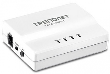 Trendnet TE100-MFP1 Servidor de Impresión, Fast Ethernet, 1x USB 2.0, IEEE 802.3/3u 