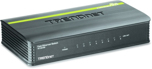 Switch Trendnet Fast Ethernet Mini TE100-S8, 10/100Mbps, 1.6Gbit/s, 8 Puertos – No Administrable 