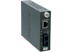 Trendnet Convertidor de Red TFC-110S15, 15.000 Metros, 200 Mbit/s, 100BASE-TX, Fibra Monomodo 