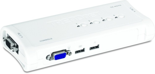 Trendnet Switch KVM USB TK-407K, 4 Puertos 