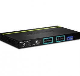 Switch Trendnet Gigabit Ethernet TPE-1620WS, 16 Puertos 10/100 Mbps + 2 Puertos SFP, 32 Gbit/s, 16.000 Entradas - Administrable 