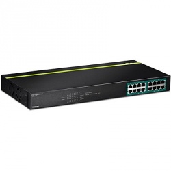 Switch Trendnet Gigabit Ethernet TPE-TG160G, 16 Puertos 10/100/1000, 32 Gbit/s, 8000 Entradas - No Administrable 