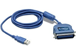 Trendnet Cable USB - Paralelo 1284 para Impresoras, 2 Metros, Azul 