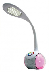 Treo Lámpara LED para Escritorio, Luz Fría, con Bocina, Gris 