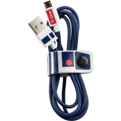 Tribe Cable USB A Macho - Micro USB B Macho, 1.2 Metros, Azul/Blanco 