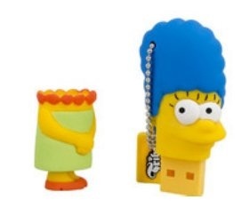 Memoria USB Tribe, 8GB, USB 2.0, Diseño Marge Los Simpsons 