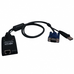 Tripp Lite Cable KVM, HD15/USB Macho - RJ-45 Hembra, Negro 
