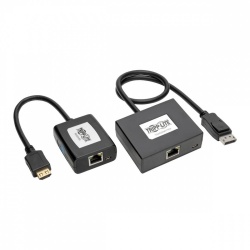 Tripp Lite by Eaton Extensor de Video DisplayPort a HDMI Alámbrico por Cat5/6, 1x HDMI, 2x RJ-45, 2x USB A, 45 Metros 