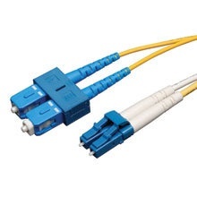 Tripp Lite Cable Fibra Óptica OFNR 2x LC Macho - 2x SC Macho, 7 Metros, Amarillo 