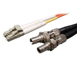 Tripp Lite Cable Fibra Óptica Multimodo 2x LC Macho - 2x ST Hembra, 30cm, Naranja 