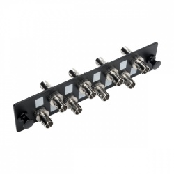 Tripp Lite by Eaton Panel de 8 Adaptadores de Fibra Óptica ST, Negro 