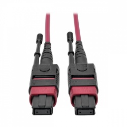 Tripp Lite Cable Fibra Óptica MPO/MTP Hembra - MPO/MTP Hembra, 2 Metros, Magenta 