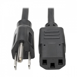 Tripp Lite by Eaton Cable de Poder NEMA 5-15P - IEC-320-C13, 30.48cm, Negro 
