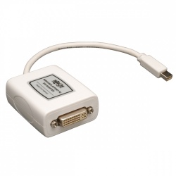 Tripp Lite by Eaton Cable Adaptador Mini Displayport Macho - DVI-I Hembra, 15cm, Blanco, para Mac 